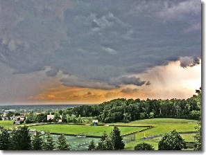 [Clouds over
                  Le Moyne]