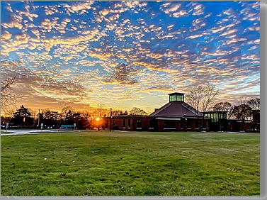 Sun Setting
                  at Le Moyne College