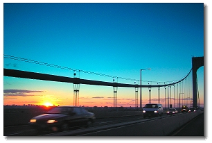 [Sunset, Bronx-Whitestone Bridge]