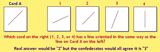 [Asch
            Experiment]