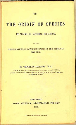 [Darwin's On the Origin of Species]