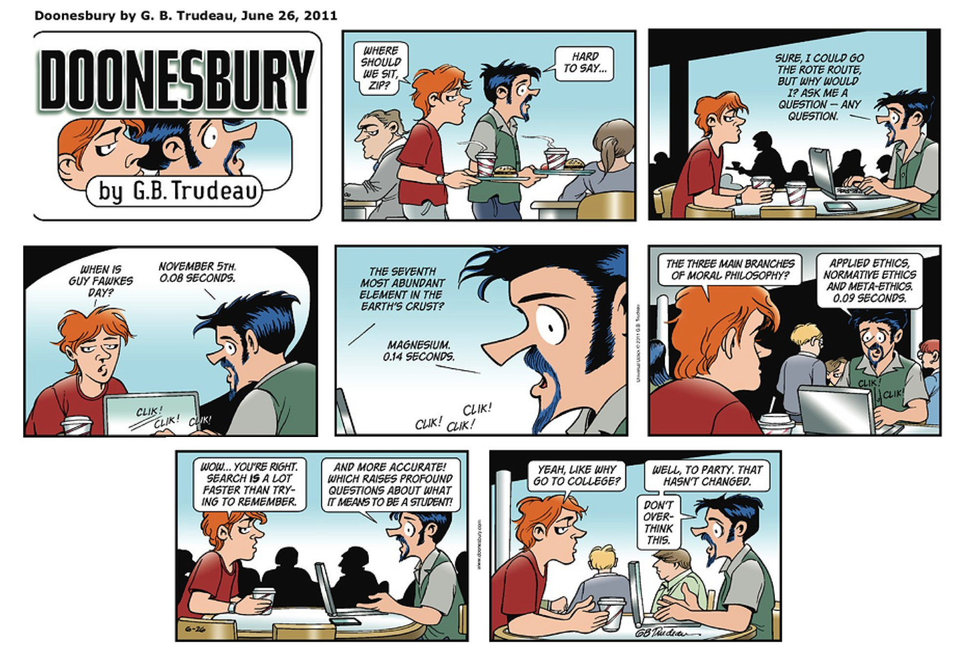 Doonesbury Cartoon
              (large)