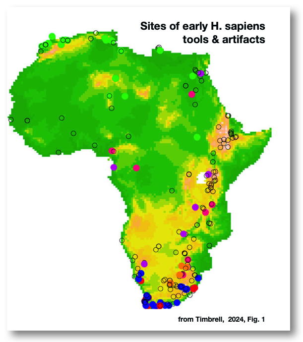 Timbrell
          (2024) Africa tool sites