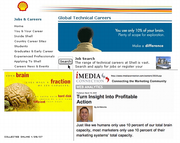 [Ads re: Use 10% of Brain]