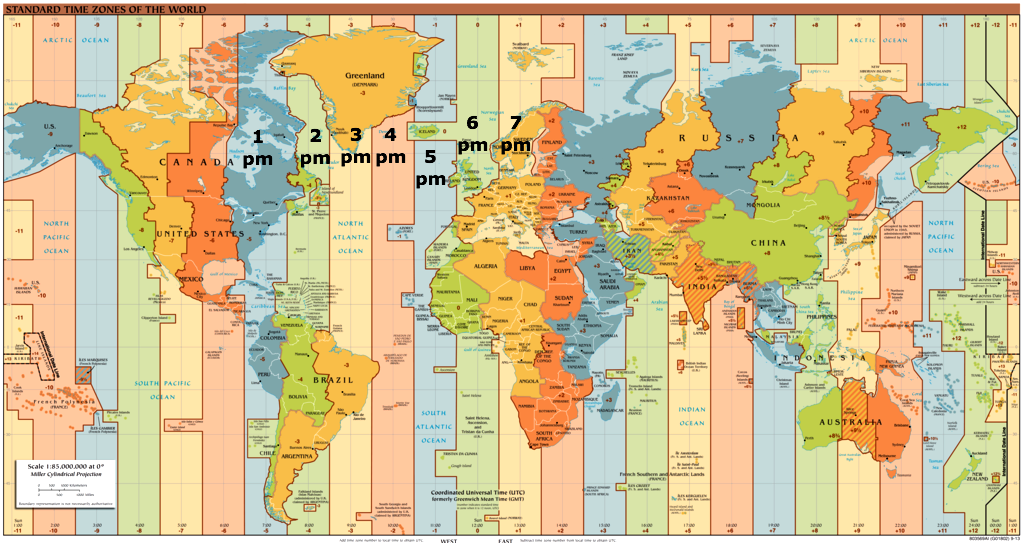 time zones