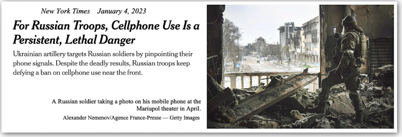 Russian Cellphone Use in Ukraine