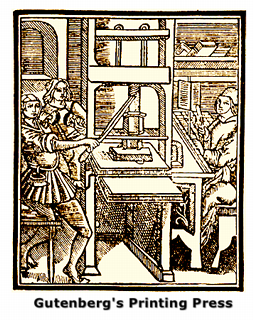 Gutenberg printing
                      press