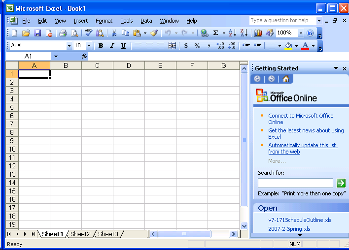 LMC CSC-151 Microsoft Excel 2003 Reference